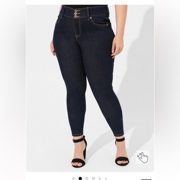 Torrid Jegging Skinny Super Stretch High-Rise Jean Size 14 Color Ozone - Picture 2 of 3